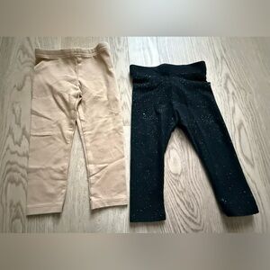 Toddler Girl Sparkly Leggings - Bundle of 2